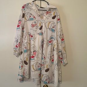 Shein Curve Multicolor Art Dress